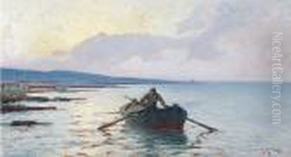 Pescatore Oil Painting by Renuccio Renucci