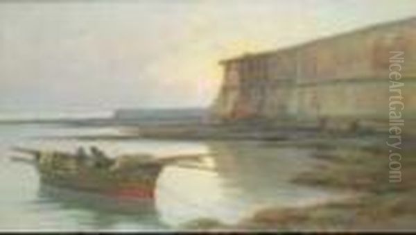 Antica Fortezza Medicea A Livorno Oil Painting by Renuccio Renucci