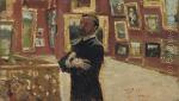 The Curator Oil Painting by Ilya Efimovich Efimovich Repin