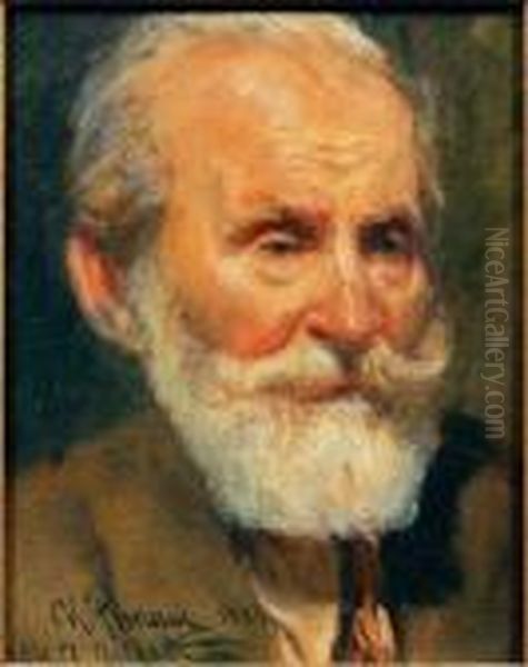 Portrait Du Savant Pavlov Oil Painting by Ilya Efimovich Efimovich Repin