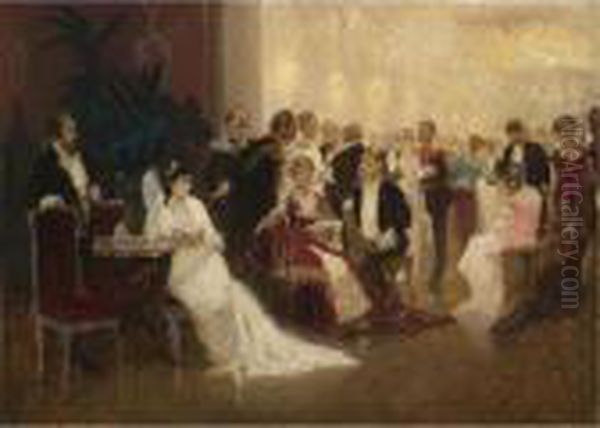 The Ballroom Oil Painting by Ilya Efimovich Efimovich Repin