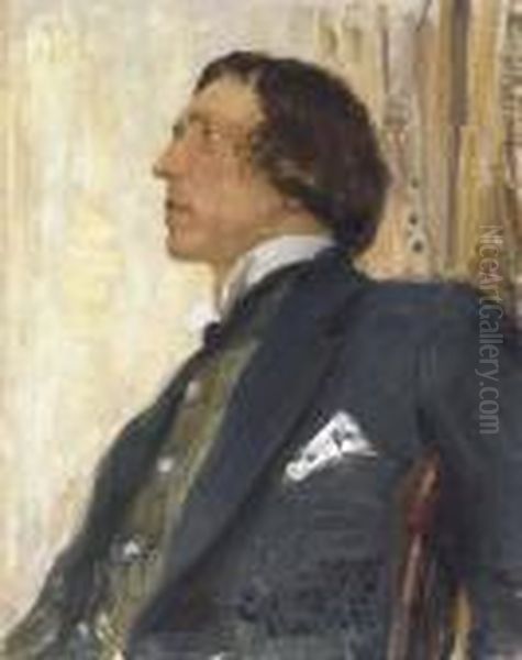 Portrait Of Nikolai Evreinov Oil Painting by Ilya Efimovich Efimovich Repin