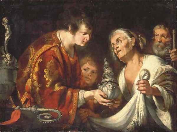 The Charity of Saint Laurence Oil Painting by Bernardo Strozzi