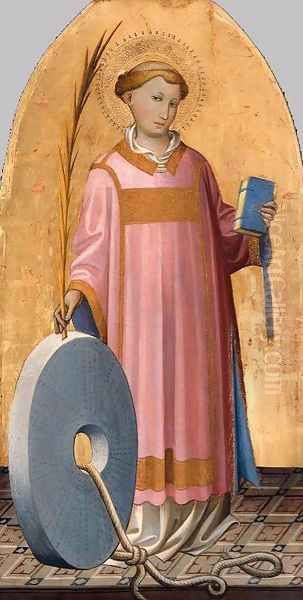 St Vincent c. 1410 Oil Painting by Gherardo Di Jacopo Starnina