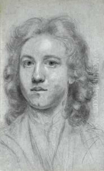 Portrait Of The Artist Aged Seventeen Oil Painting by Sir Joshua Reynolds