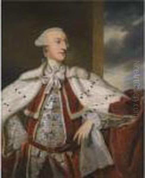 Portrait Of Thomas Bruce Brudenell- Bruce Oil Painting by Sir Joshua Reynolds