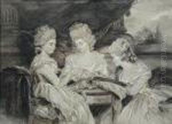 The Ladies Waldegrave Oil Painting by Sir Joshua Reynolds