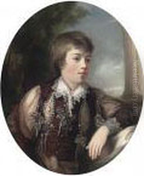 Portrait Of George Bragge Prinn Prowse As A Boy Oil Painting by Sir Joshua Reynolds