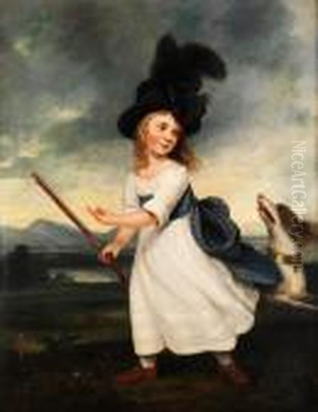 Portrait Eines Madchens Oil Painting by Sir Joshua Reynolds