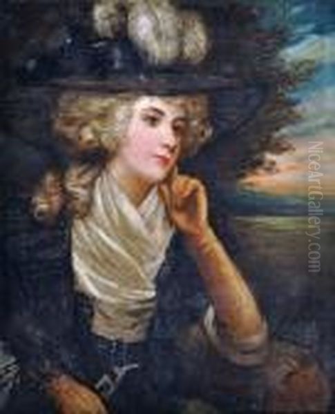 Portrait Of A Lady Oil Painting by Sir Joshua Reynolds