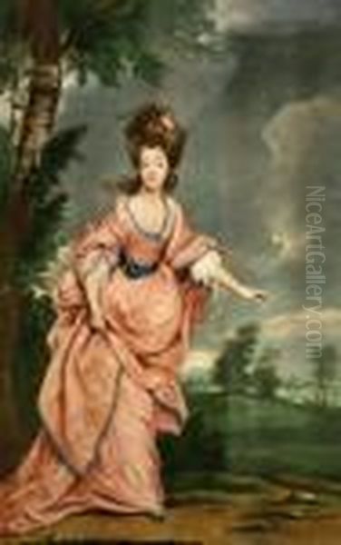 Viscountess Crosbie Oil Painting by Sir Joshua Reynolds