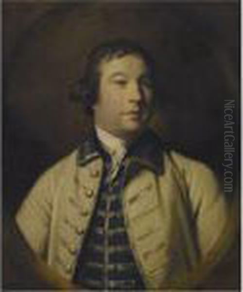 Portrait Of Henry Drummond, Wearing Hunt Uniform Oil Painting by Sir Joshua Reynolds