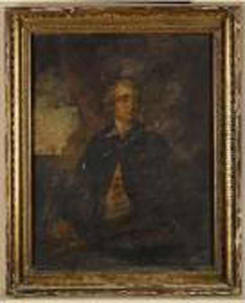 Portait Of Charles James Fox Oil Painting by Sir Joshua Reynolds