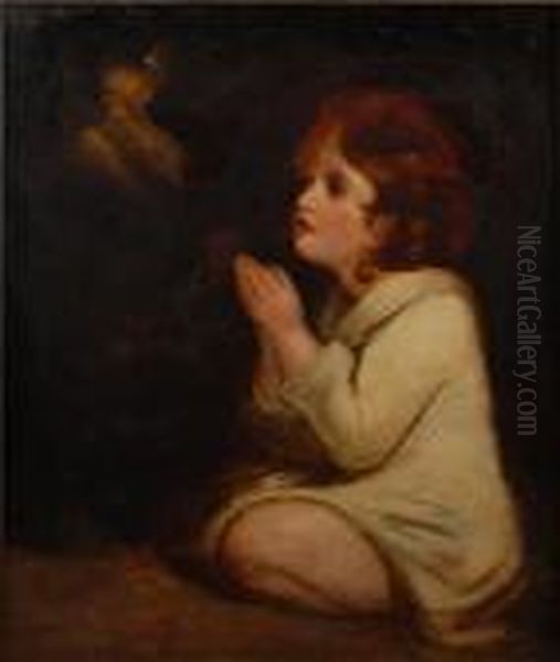 The Infant Samuel Oil Painting by Sir Joshua Reynolds