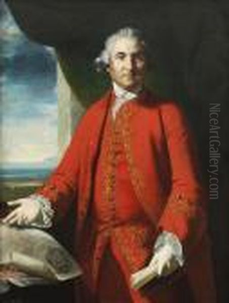 Portrait Of Colonel Isaac Barre Oil Painting by Sir Joshua Reynolds