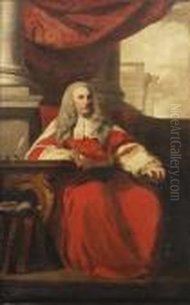 Portrait Of Lord Chancellor Camden Oil Painting by Sir Joshua Reynolds