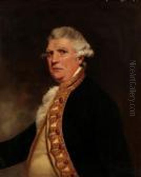 Portrait Ofadmiral Augustus Keppel, 1st Viscount Keppel Oil Painting by Sir Joshua Reynolds