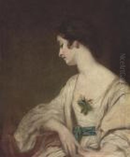 Portrait Of Mrs Collyear Oil Painting by Sir Joshua Reynolds