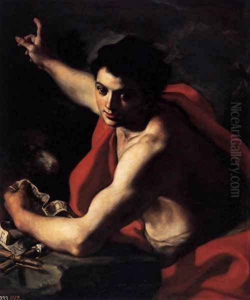 St John the Baptist Oil Painting by Francesco Solimena