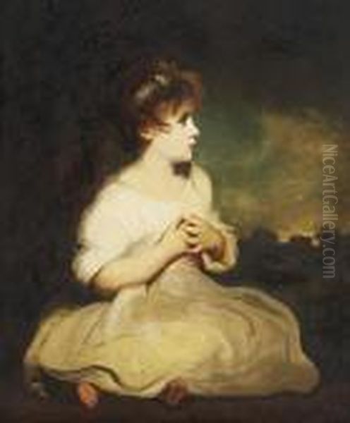 The Age Of Innocence Oil Painting by Sir Joshua Reynolds