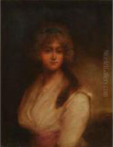 Female Portrait Oil Painting by Sir Joshua Reynolds