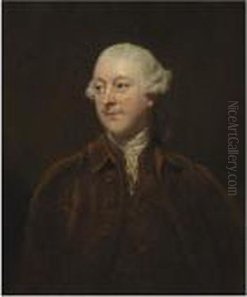 Portrait Of Arthur Murphy Oil Painting by Sir Joshua Reynolds