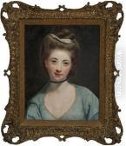 Portrait Of Miss Ridge Oil Painting by Sir Joshua Reynolds