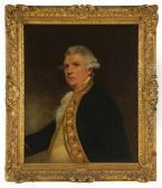 Portrait Of Admiral Viscount Keppel In Uniform. Oil Painting by Sir Joshua Reynolds