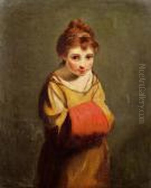 The Girl With The Muff Oil Painting by Sir Joshua Reynolds