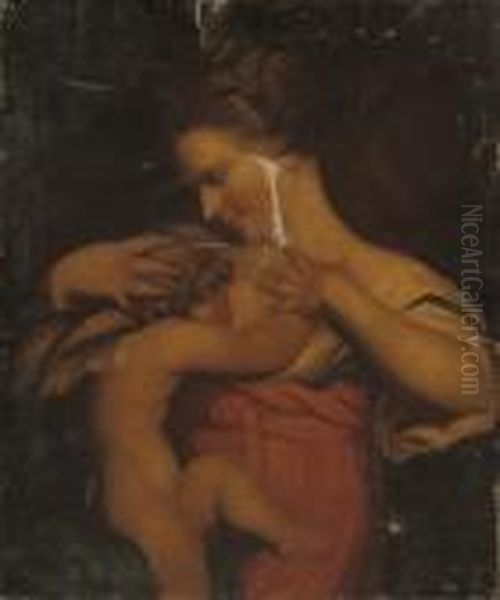 Venus And Cupid Oil Painting by Sir Joshua Reynolds