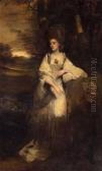 A Portrait Of Lady Catherine Bampfylde Oil Painting by Sir Joshua Reynolds