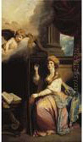 Saint Cecilia Oil Painting by Sir Joshua Reynolds