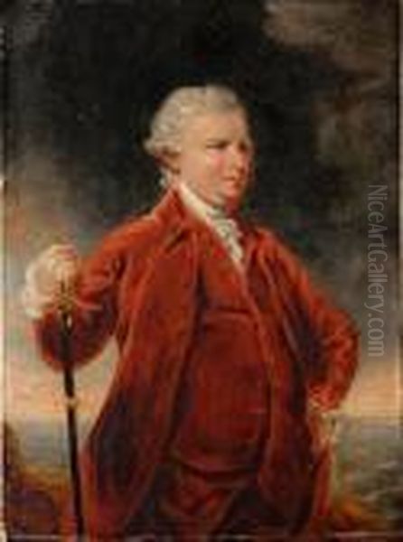 Portrait Of Augustus, 1st Viscount Keppel Oil Painting by Sir Joshua Reynolds