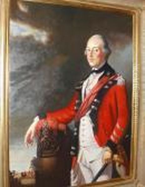 Portrait, Half Length, Of An Officer Oil Painting by Sir Joshua Reynolds