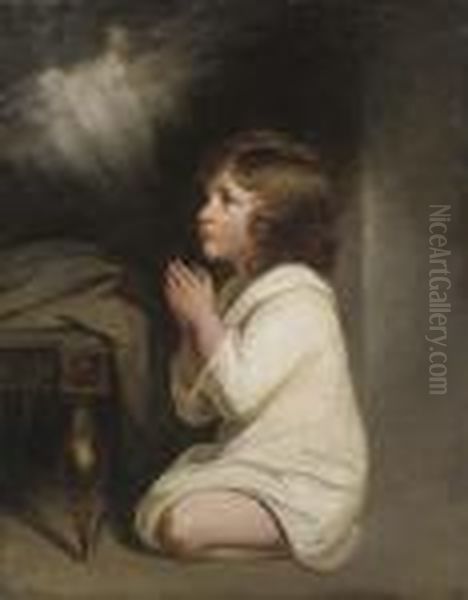 The Infant Samuel Oil Painting by Sir Joshua Reynolds