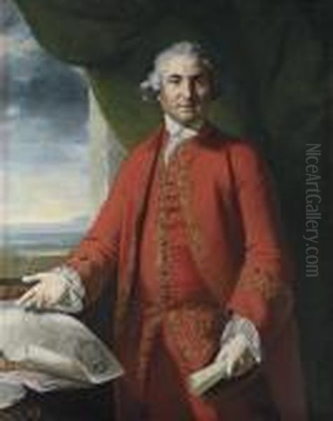 Portrait Of Colonel Isaac Barre, M.p. Oil Painting by Sir Joshua Reynolds