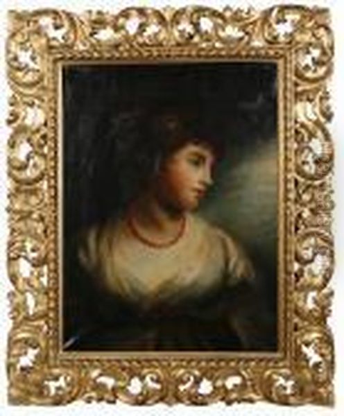 Portrait Of A Woman, Half-length Oil Painting by Sir Joshua Reynolds