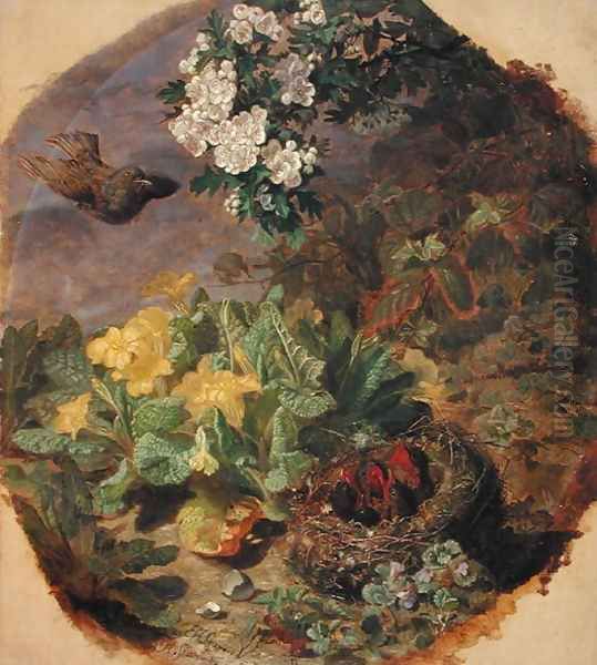 The Four Seasons- Spring, 1872 Oil Painting by Eloise Harriet Stannard