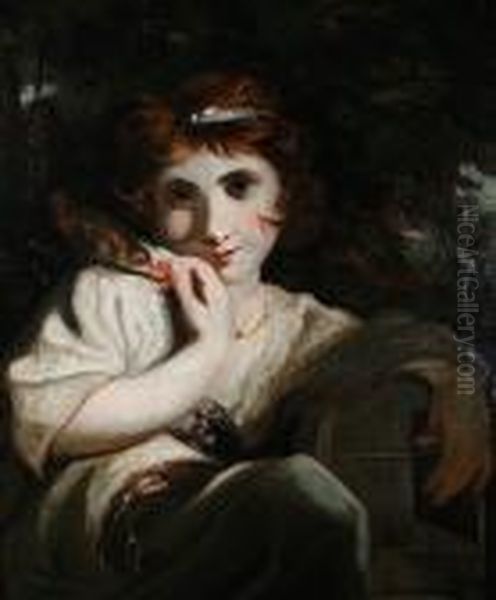 Robinetta Oil Painting by Sir Joshua Reynolds