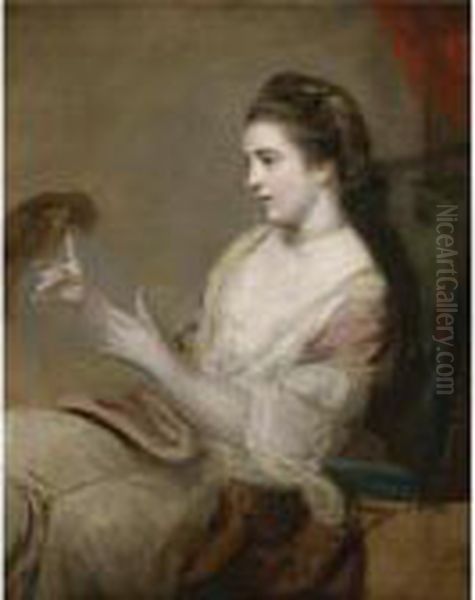 Portrait Of Kitty Fisher Oil Painting by Sir Joshua Reynolds