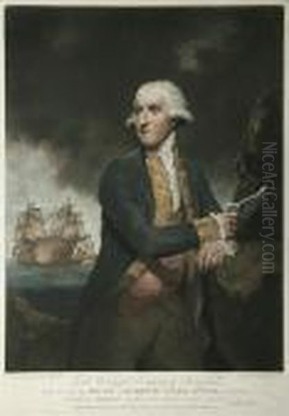 Rear Admiral Lord Hood Oil Painting by Sir Joshua Reynolds