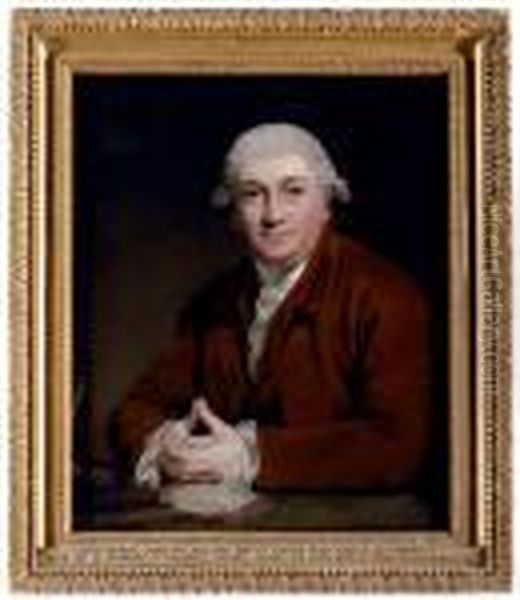 Portrait Of David Garrick Oil Painting by Sir Joshua Reynolds