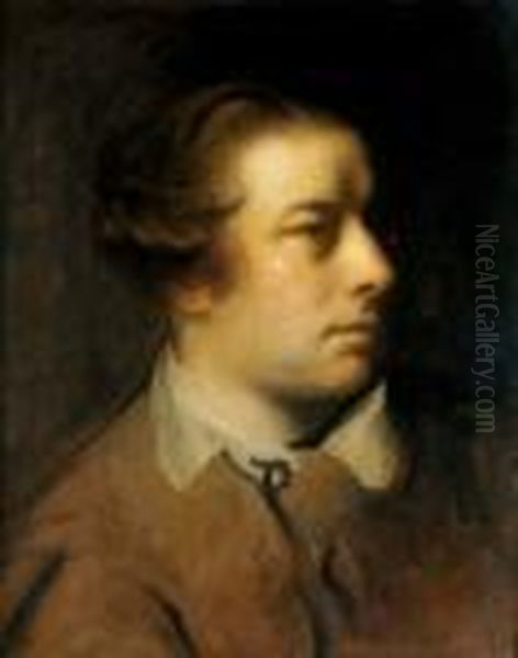 Portrait De Francis Hayman, R.a. Oil Painting by Sir Joshua Reynolds