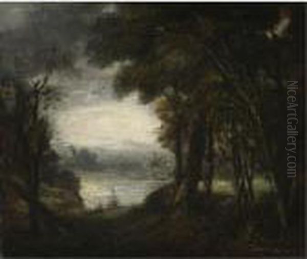 An Opening In The Woods Oil Painting by Sir Joshua Reynolds