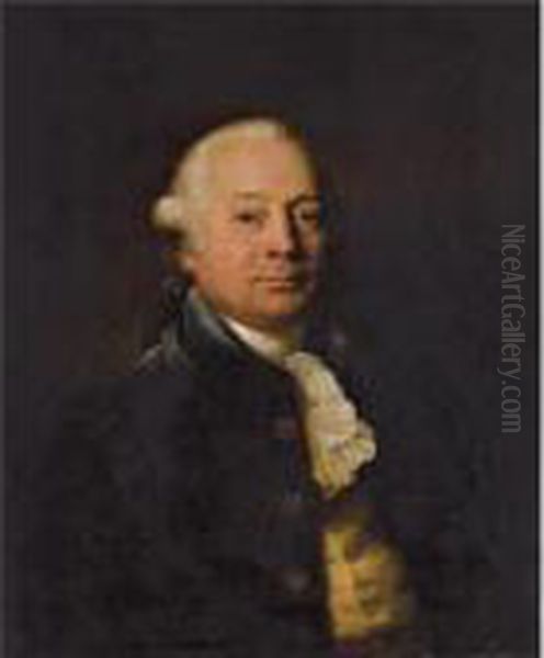 Portrait Of Edward Moore (1735-1792) Of Stockwell House, Surrey Oil Painting by Sir Joshua Reynolds