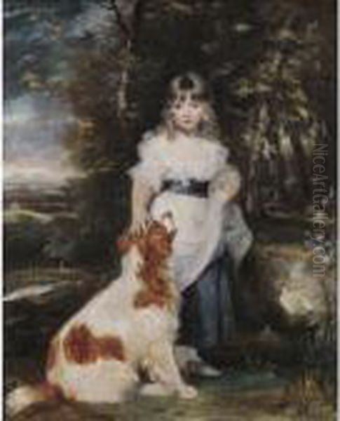 Portrait Of Miss Frances Harris Oil Painting by Sir Joshua Reynolds