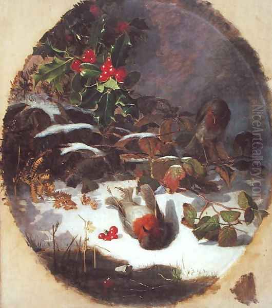 The Four Seasons- Winter, 1872 Oil Painting by Eloise Harriet Stannard