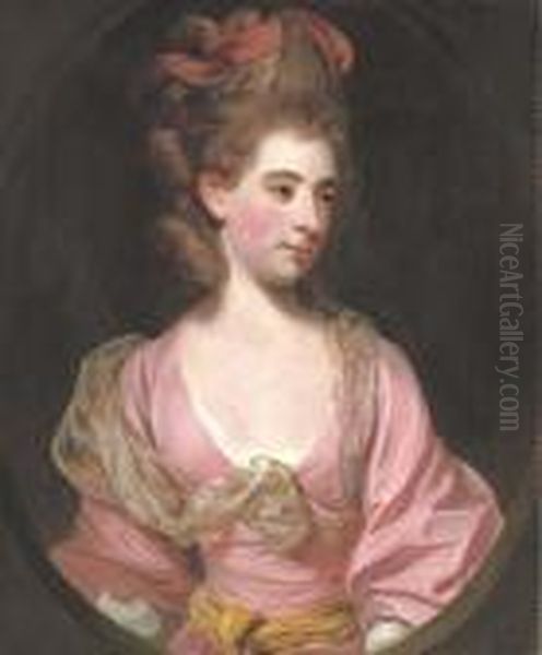 Portrait Of A Lady, Traditionally Identified As Mrs. Elizabeth Sheridan Oil Painting by Sir Joshua Reynolds