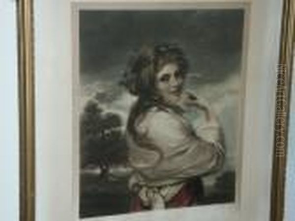 After, H**j**greenhead, By, Lady Hamilton, As A Bacchante Oil Painting by Sir Joshua Reynolds