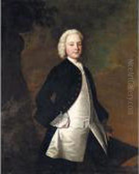 Portrait Of Master Troyte Oil Painting by Sir Joshua Reynolds